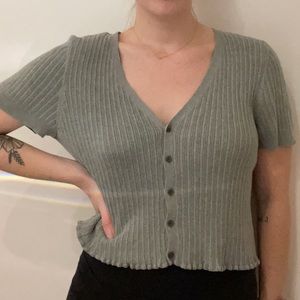 American Eagle Green Knit Shirt 💚